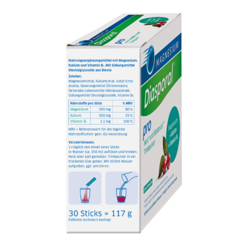 Magnesium-Diasporal Pro Herz und Blutdruck Trinkpulver