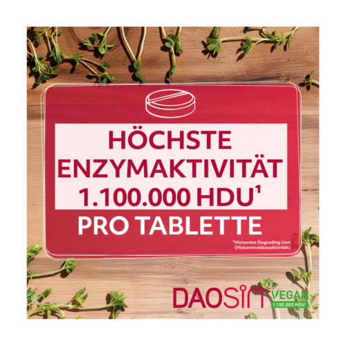 Daosin Vegan Tabletten bei Histaminunvertr&auml;glichkeit