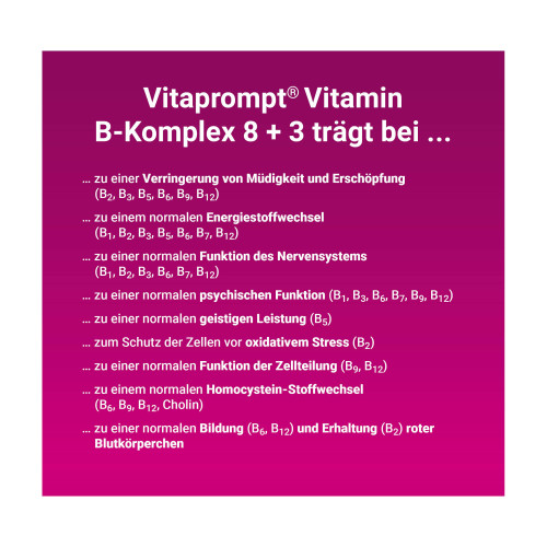 Vitaprompt Vitamin B-Komplex 8+3 Kapseln