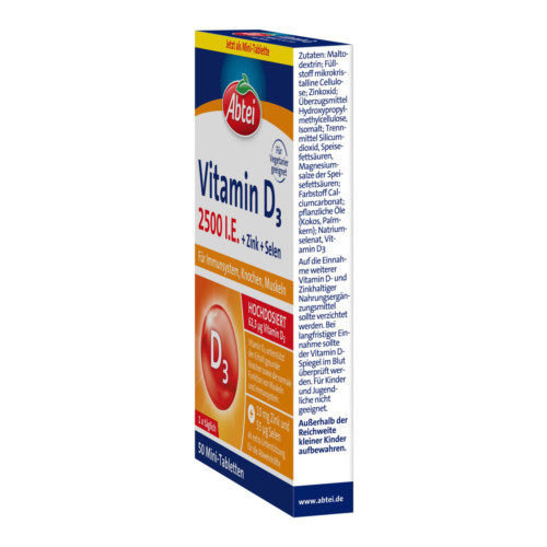 Abtei Vitamin D3 2500 I.E. Mini-Tabletten