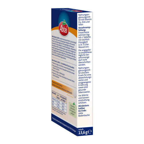 Abtei Vitamin D3 2500 I.E. Mini-Tabletten