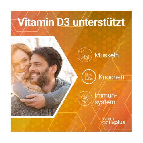 Activplus Vitamin D3 5000 I.E.+K2 Depot Tabletten