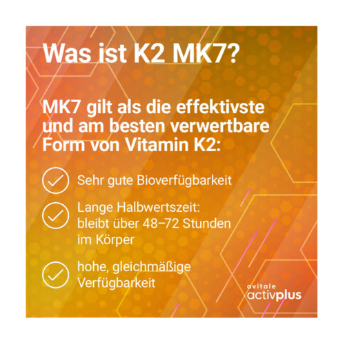 Activplus Vitamin D3 5000 I.E.+K2 Depot Tabletten