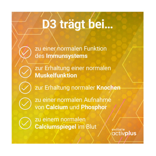 Activplus Vitamin D3 20.000 I.E. Depot Tabletten