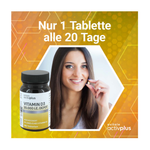 Activplus Vitamin D3 20.000 I.E. Depot Tabletten