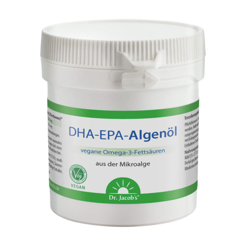 Dr. Jacob's DHA-EPA-Algen&ouml;l Kapseln Omega-3-Fetts&auml;uren vegan