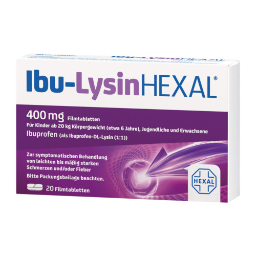 Ibu-Lysin HEXAL Filmtabletten bei Schmerzen und Fieber